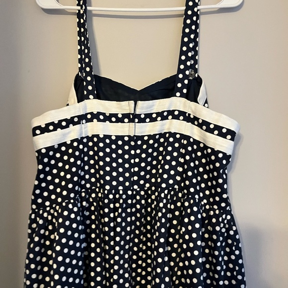 Navy Blue White Polka Dot dress, Bea & Dot by Modcloth, Size 1X - Picture 8 of 9